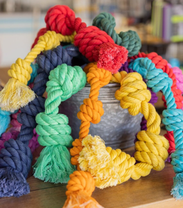 Chewable sinh thái thân thiện tương tác cắn kháng Du Côn Chewy khó khăn dây thừng Pet Dog bông Dây đồ chơi - Product Image 3