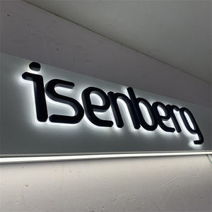 하이 엔드 럭셔리 비즈니스 장식 미국 상점 Led 사인 상점 앞 3D 편지 백보드 아크릴 Led 사인 - Product Image 3