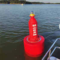 Boya de Navegación Articulada de HDPE de 800x1400 mm, Resistente a los Rayos UV, Protección de Seguridad para Marinas, Vida Útil de 15 a 20 Años