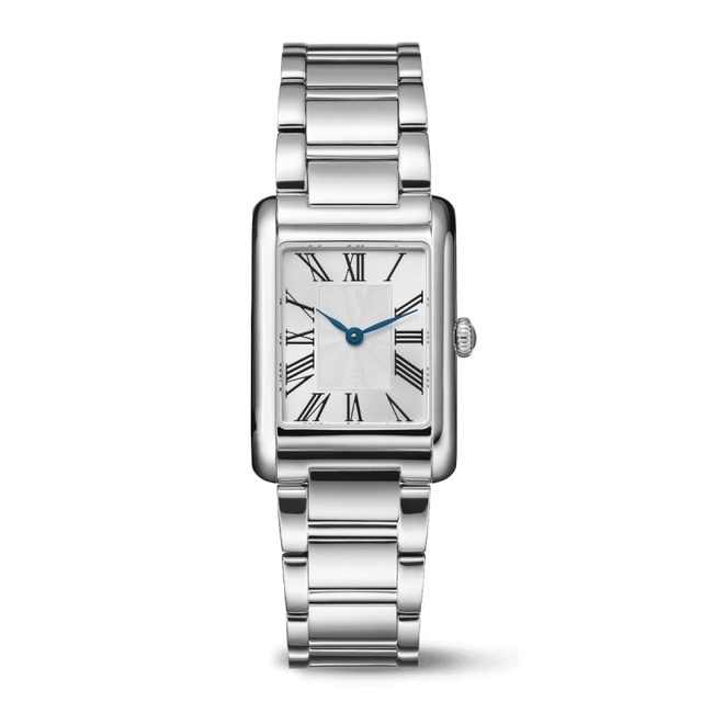 Custom Personalized Watch Top Brand Design Stainless Steel Japan Movement Roman Numerals Dial Luxury Classic Rectangle Watch