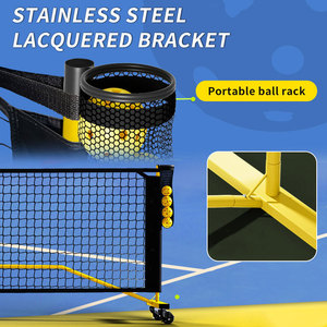 Nhà Máy Bán Hàng Trực Tiếp Chuyên Nghiệp Nhiệm Vụ Nặng Nề Tùy Chỉnh Xách Tay Dưa Bóng <span class=keywords><strong>Pickleball</strong></span> <span class=keywords><strong>Net</strong></span> Set Với Bánh Xe - Product Image 5