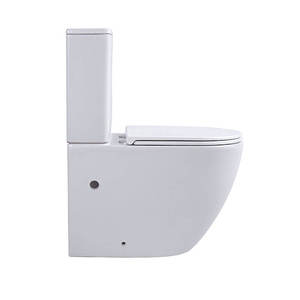 Nouveau modèle de sanitaires en céramique, WC deux pièces sans bride, cuvettes de WC, toilettes - Product Image 5