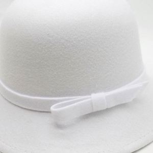 หมวกบักเก็ตสีขาวสุดหรูพร้อมโบว์ริบบิ้นสำหรับผู้หญิง งานแต่งงาน โบสถ์ ขายส่ง สำหรับงานปาร์ตี้ลำลอง กิจกรรมกลางแจ้ง - Product Image 5