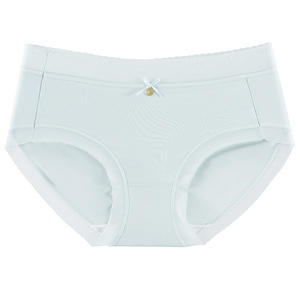 Panties de encaje para mujer, de tiro medio, lisas, para uso diario, de seda, transpirables, antibacterianas, bordadas, Explosive Live Broadcast - Product Image 5