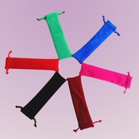 Sac à cordon personnalisé en velours de haute qualité pour stylos, crayons, bijoux, baguettes, bougies, accessoires - Résistance aux chocs, impression de logo