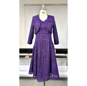 Ensemble jupe et veste Yuhong élégant vintage deux pièces <span class=keywords><strong>pour</strong></span> femme, taille plus, style boutique, avec ceinture, idéal <span class=keywords><strong>pour</strong></span> l'église et les événements formels - Product Image 1