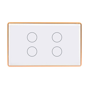 Graffiti Wifi Metal Frame Smart Touch Switch 10A 220V AC Tempered Glass Panel With Voice <b>Control</b> Timer Function - Product Image 3