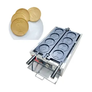 Molde personalizado para uso comercial, máquina para hacer monedas de queso, personalización de la sartén tallada por CNC Cion Cheese Coin Pancake Machine