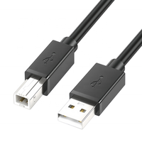 Câble de données d'imprimante USB 2.0 en PVC, type A mâle vers B mâle, cordon de données USB pour imprimante Brother HP Canon Lexmark Epson
