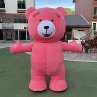 Efun-Mascotte d'ours gonflable de Ted, costume de mascotte de dessin animé d'ours gonflable pour adulte, costume de poupée, couvre-chef en peluche à vendre, 1 quantité minimale de commande