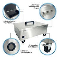 Boîtier de batterie OEM en acier inoxydable, étanche, boîte de rangement en métal pour outils industriels