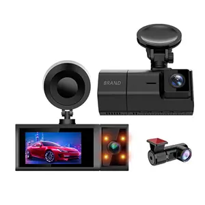 OEM car dvr 4K dash cam 3 channel camera 2K rearview with 2K 1080P in-cabin 3 camera GPS WIFI car recorder car black box