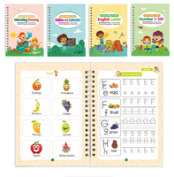 Cahier d'écriture éducatif pour enfants Groove Calligraphy, impression offset, reliure spirale, papier durable, livres pour enfants