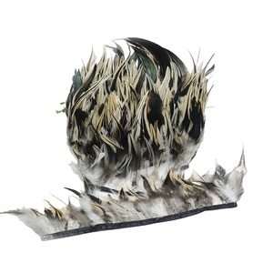 Großhandel Natürliche Hühner-, Enten-, Gänsefedern mit Spitzenbesatz, <span class=keywords><strong>Emu</strong></span>-Stoffkante für Bekleidungszubehör, DIY-Herstellung, Karnevalskostüme - Product Image 5