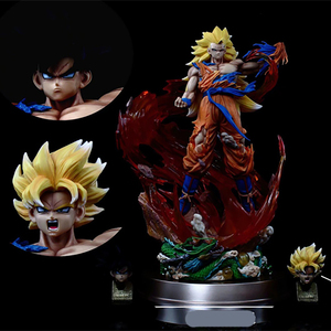 Vente en gros 45CM Dragon <span class=keywords><strong>Super</strong></span> <span class=keywords><strong>Saiyan</strong></span> Son <span class=keywords><strong>Goku</strong></span> Japonais Recueillir Statue DBZ Jouet Poupée Statue Grande Taille <span class=keywords><strong>Figurine</strong></span> Anime PVC Figure - Product Image 1