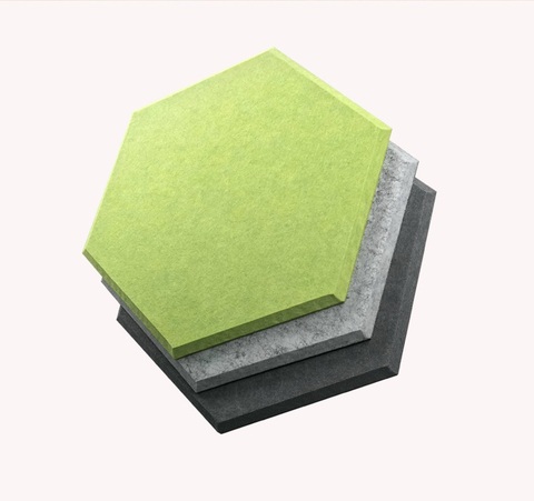 Best-selling Polyester Sound Insulation Board Hotel Use Customizable Size Thickness Non Woven Needle Punch Technology High NRC