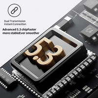 Écouteurs semi-intra-auriculaires S53 pour écouter de la musique, passer des appels en conduisant, écouteurs sans fil stéréo pour tablettes ou ordinateurs portables