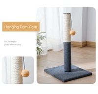 Fabricant direct - Poteau à gratter pour chat en sisal robuste de 21 pouces avec jouet