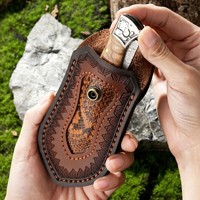 Étui en cuir personnalisé pour couteau pliant, étui de poche droit, housse de protection pour pantalon, étui à couteau, sac à outils d'extérieur