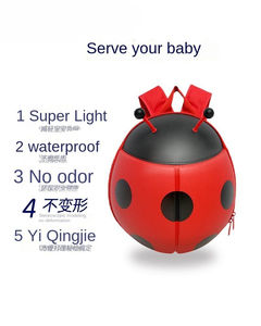 Saison scolaire mignon coccinelle sac à dos <span class=keywords><strong>cartable</strong></span> pour enfants dessin animé voyage cadeau maternelle sac à dos - Product Image 3