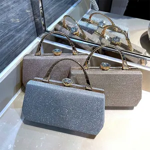 wholesale women luxury brand handbags bling indian italian clutch evening bags 2023 dazzling shoulder evening bags box