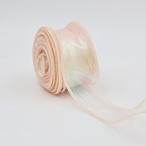 Wide Sheer Organza <b>Ribbon</b> Elegant Bridal Wrap For Wedding Ceremony Backdrop Decoration - Product Image 2