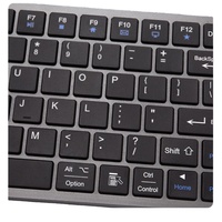 Clavier sans fil rechargeable ultra-fin à double mode, ergonomique et confortable, clavier pleine taille pour ordinateur portable/tablette/téléphone