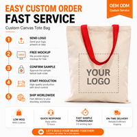 Tas Tote Kanvas Wanita Ramah Lingkungan POD, Desain Kustom Satu Buah, Logo Personal, Hadiah Serbaguna untuk Buku Kopi