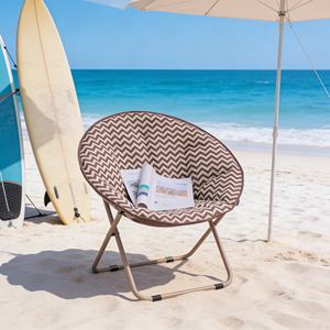 Sun Resistant Linen Moon <strong>Chair</strong> Fabric for Color Fading Protection During Extended Outdoor Use - Product Image 1