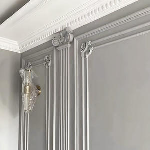 Vente en gros à bas <span class=keywords><strong>prix</strong></span> durable polyuréthane plastique décoration de <span class=keywords><strong>plafond</strong></span> mur PU <span class=keywords><strong>corniche</strong></span> design - Product Image 5