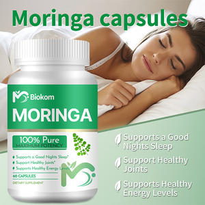 Prezzo all'ingrosso OEM Private Label 60 miglior HALAL 100% puro organico Moringa foglia estratto in polvere capsula di erbe integratore per la vendita - Product Image 6