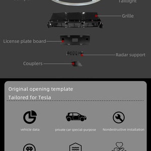 Kit de Carrocería para Tesla Model 3, Parachoques Delantero, Alerón Trasero, Divisor, Pieza Trasera, Componentes Aerodinámicos - Product Image 5