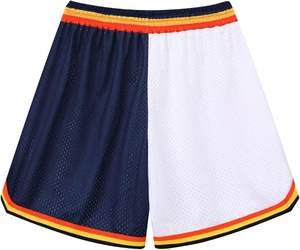 Pantalones cortos de baloncesto en blanco personalizados de alta calidad Bsci verano bordado Logo ropa de baloncesto pantalones cortos de baloncesto de malla de moda para hombre - Product Image 5