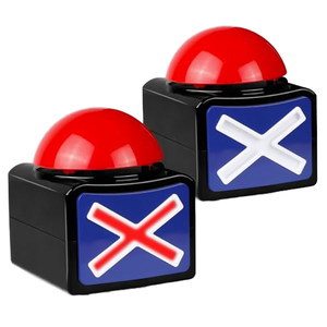 Buzzer de jeu en plastique 1864 avec lumières et son pour les jeux de questions-réponses et les concours de talent - Product Image 1