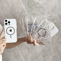 Funda Transparente Magnética de TPU y PC para Teléfono Móvil, Compatible con Carga Inalámbrica, para iPhone 18 17 16 15 14 13 Pro Max