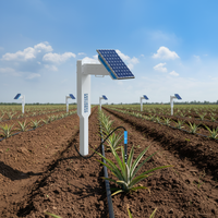 Capteur de sol solaire IoT Ya Tun pour la surveillance à distance de l'humidité, de la température, de l'EC, du pH et de la détection NPK du sol