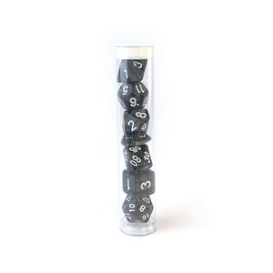 Juego de Dados Poliédricos Transparentes de 7 Piezas, Dados de Acrílico Multicolores para Juegos de Rol, con Caja de Tubo - Product Image 3