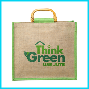 ถุงช้อปปิ้งจากปอกระเจา 100% เป็นมิตรกับสิ่งแวดล้อม พร้อมหูหิ้วแบบ D Cane และการพิมพ์ปลอดสาร Azo สำหรับโปรโมชั่น - Product Image 6