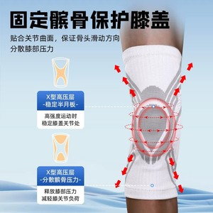 Genouillère de sport pour hommes et femmes, équipement de protection pour la course à pied, le ménisque, la rotule, l'articulation du genou, le basketball, l'alpinisme - Product Image 5