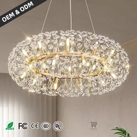 Lustre moderne en fer style pissenlit pour restaurant nordique, base d'ampoule E12, suspension réglable en hauteur pour salle à manger et salon