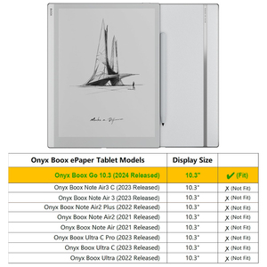 Étui pour <span class=keywords><strong>Onyx</strong></span> <span class=keywords><strong>Boox</strong></span> GO 10.3 "EPaper Design amélioré Couvercle de support rotatif à 360 degrés avec porte-stylo/dragonne et veille/réveil automatique - Product Image 2