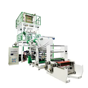 SF-B55-900 Hot selling Full Biodegradable T-shirt bag 2 Colors Printing Online pe film blowing machine With air shaft