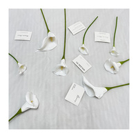 Calla Lily Artificielle Réaliste Grande Taille, Fleur d'Alocasia Faite à la Main pour Décorations de Mariage et de Remise de Diplôme – Meilleure Vente