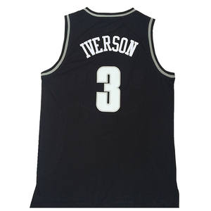 Personnalisé # Maillot de basket rétro <span class=keywords><strong>Iverson</strong></span> <span class=keywords><strong>Allen</strong></span> bleu roi, respirant, avec options de grandes tailles et techniques d'impression - Product Image 3