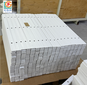 قضبان سفلية للستائر الخشبية المقلدة مقاس 2 بوصة، ستائر خشبية مقلدة من البي في سي لمكونات النوافذ، إكسسوارات معتمدة للأبواب والنوافذ للستائر - Product Image 1