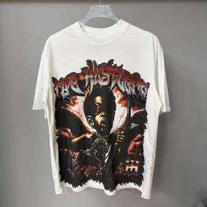 Camiseta de Manga Corta para Hombre Life Hustlers, Estilo Americano, Estampado de Diamantes de Agua, Envío Rápido - Product Image 1