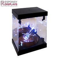 Vitrine acrylique transparente pour cadeaux chaussures Football pour boîte de Cube en plexiglas présentoirs élégants