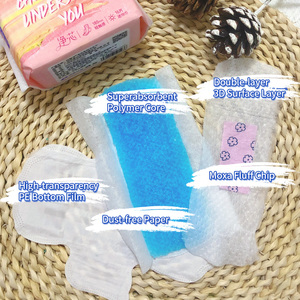 <span class=keywords><strong>Serviette</strong></span> <span class=keywords><strong>hygiénique</strong></span> ultra-fine en coton Red Secretary pour femmes, confortable, respirante, haute absorption, blocage de l'<span class=keywords><strong>eau</strong></span>, sans ailes - Product Image 2