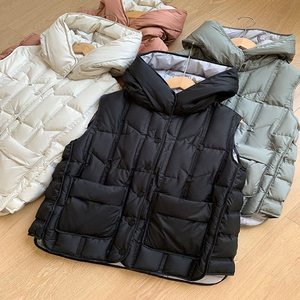 Chaleco Acolchado <span class=keywords><strong>Sin</strong></span> Mangas para <span class=keywords><strong>Mujer</strong></span>, Diseño Personalizado, Estilo Casual, Tejido Cortavientos, Chaqueta Acolchada para <span class=keywords><strong>Mujer</strong></span> - Product Image 4