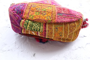 Bolsos de Lona Estilo Boho Banjara Indios 2026 con Cierre de Cremallera, Impermeables, Forma Personalizable, Bordado Tribal y Trabajo con Espejos - Product Image 5